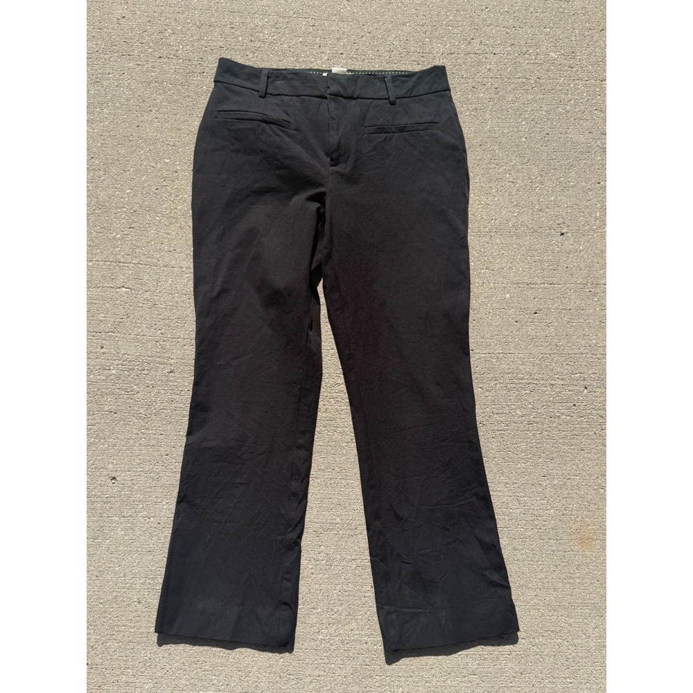 Maeve by Anthropologie Black Stretch Trousers Size 2 Mid Rise Work Pants